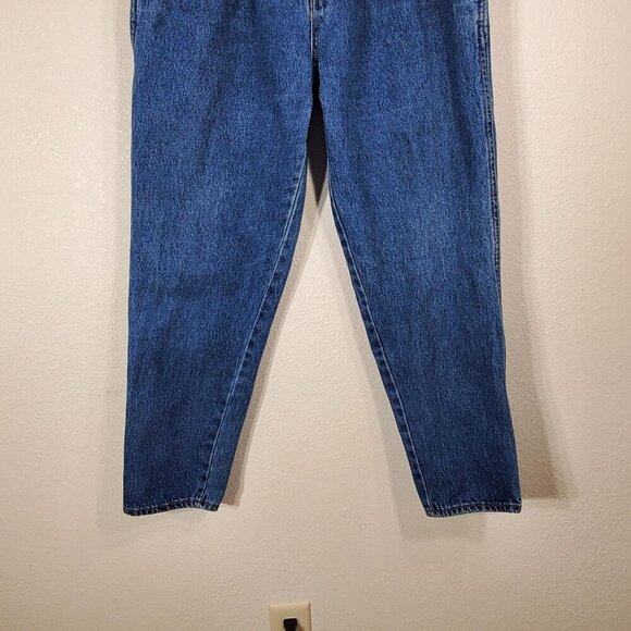 VTG Forenza Womens Jeans Size 12 High-Waisted Mom Jeans Classic Blue Denim Pleat - Picture 7 of 9